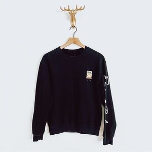 Spongebob Squarepants Men's Black/Yellow Sweater Size Small